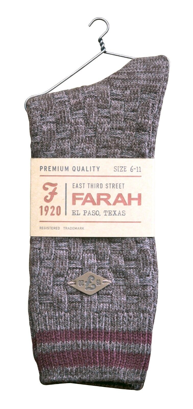 Farah - 2 Pairs Mens Thick Cotton Rich Chunky Knitted Formal Boot Dress Socks - Picture 28 of 29
