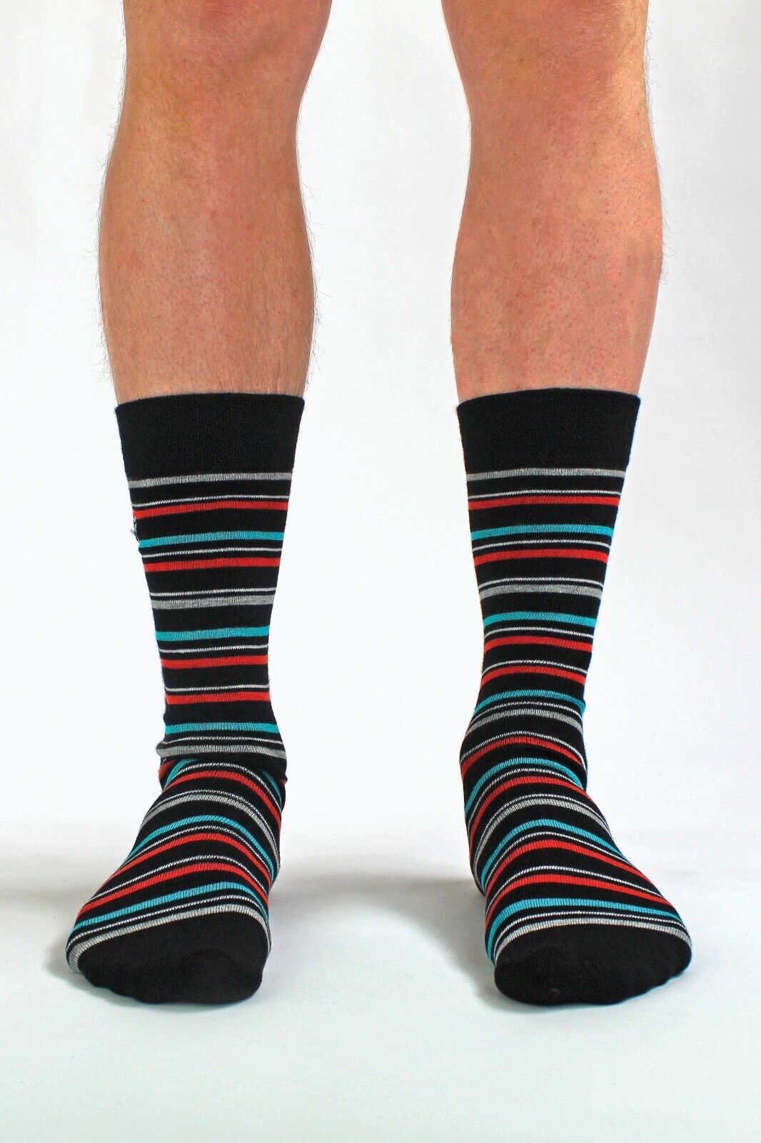 Farah - 5 Pack Mens Soft Funky Striped Bright Coloured Bamboo Dress Socks - Picture 8 of 22