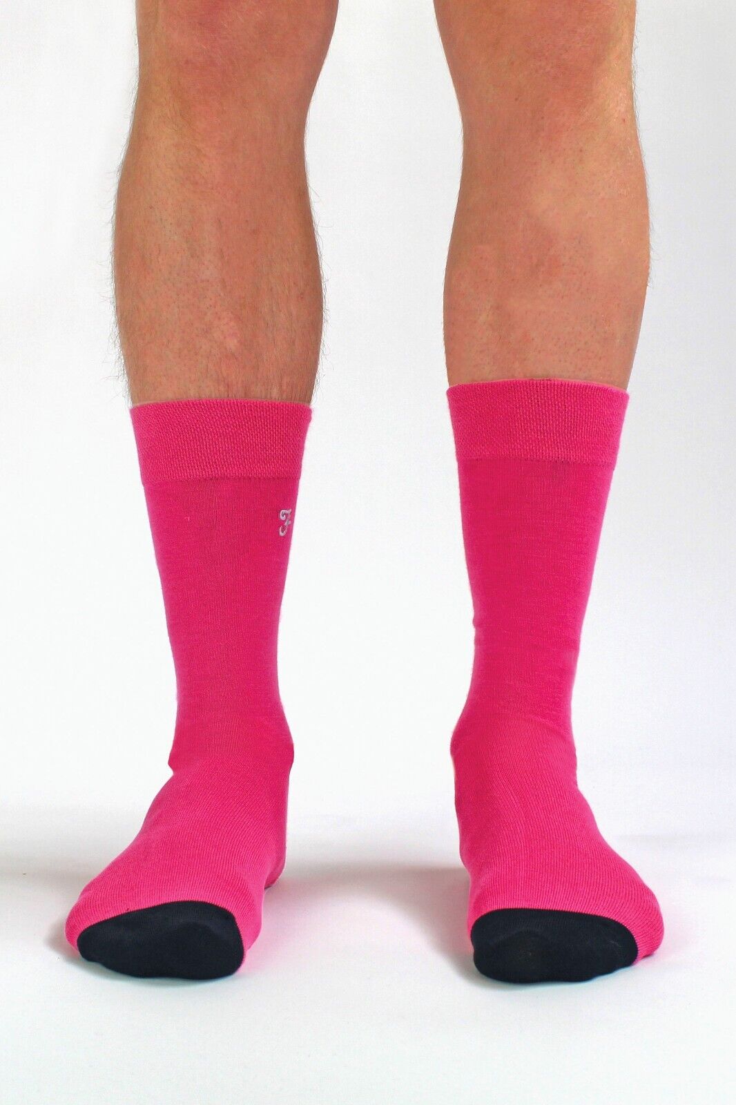 Farah - 5 Pack Mens Soft Funky Striped Bright Coloured Bamboo Dress Socks - Picture 18 of 22