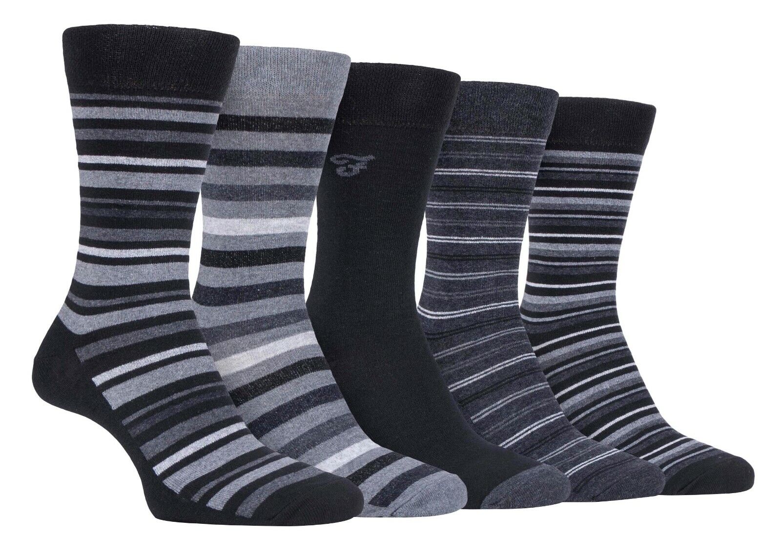 Farah - Confezione da 5 Calzini Abito Casual da Uomo Sottili Top Morbidi Cotone Colorato - Foto 39 di 56