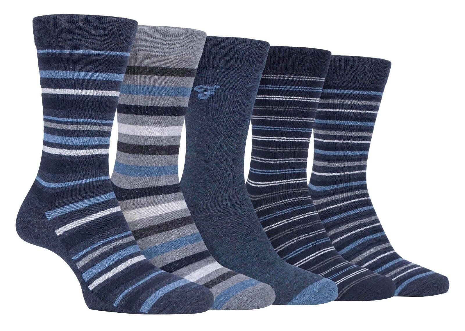 Farah - Confezione da 5 Calzini Abito Casual da Uomo Sottili Top Morbidi Cotone Colorato - Foto 43 di 56