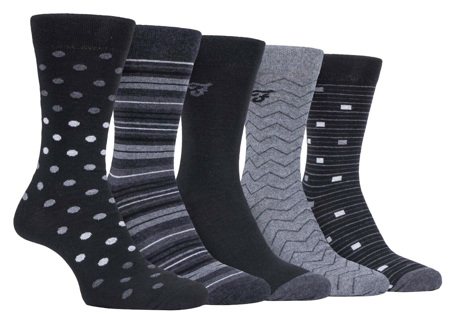 Farah - Confezione da 5 Calzini Abito Casual da Uomo Sottili Top Morbidi Cotone Colorato - Foto 49 di 56