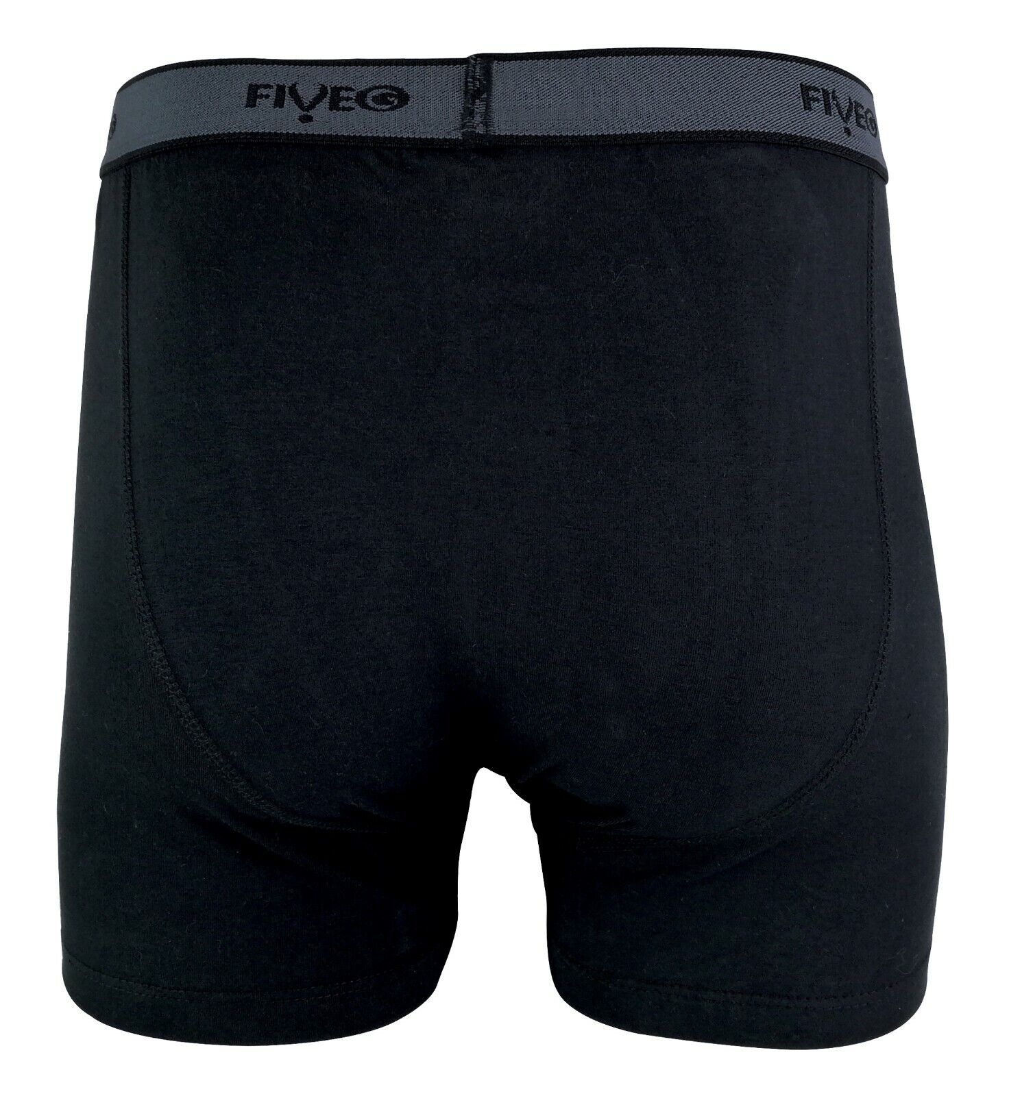 FiveG - 2 Pack Mens Black or White Fairtrade Cotton Boxer Shorts Underwear, S-XL - Picture 8 of 11