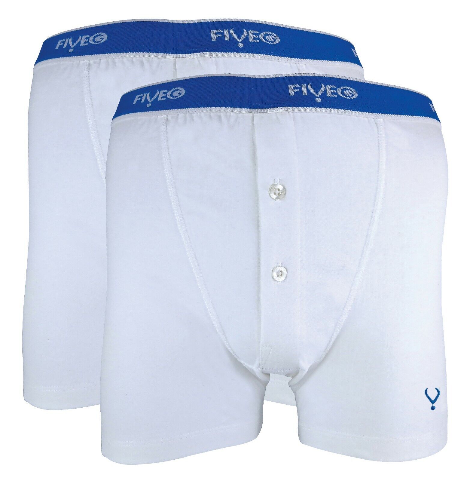 FiveG - 2 Pack Mens Black or White Fairtrade Cotton Boxer Shorts Underwear, S-XL - Picture 9 of 11