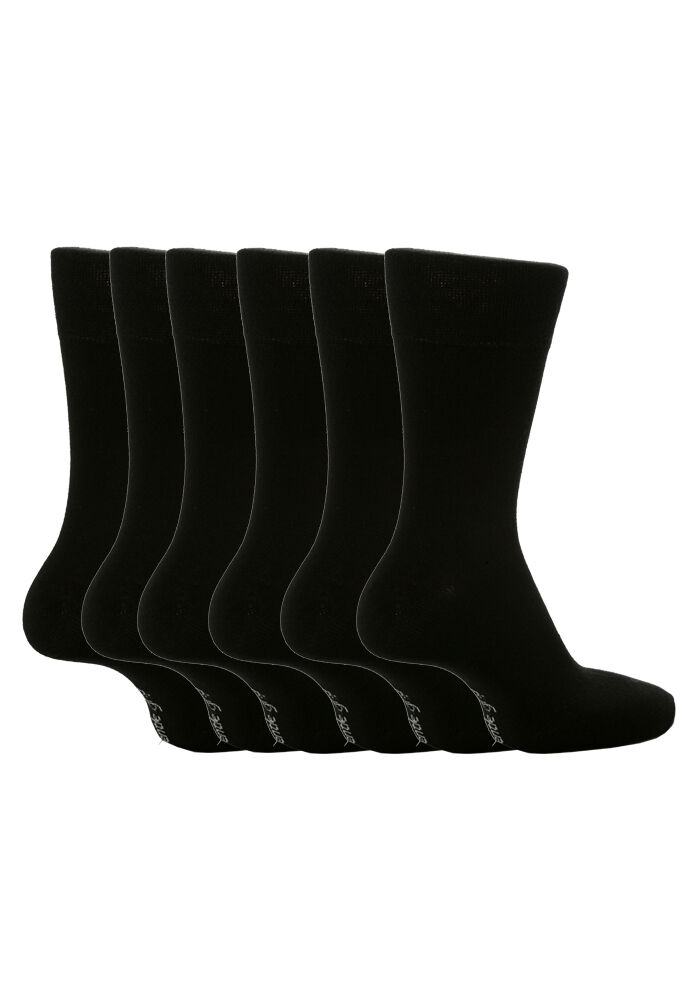 Sanfter Griff - 6 Paar nicht bindende lose Baumwollsocken für Herren Größe 12-15 US - Bild 5 von 28