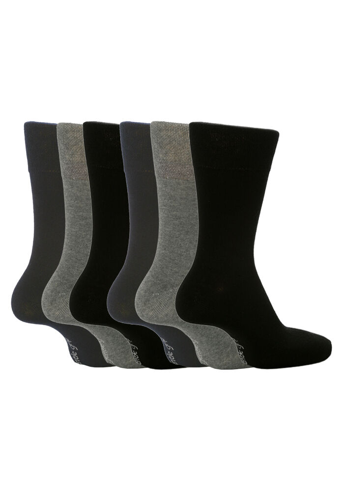 Sanfter Griff - 6 Paar nicht bindende lose Baumwollsocken für Herren Größe 12-15 US - Bild 7 von 28
