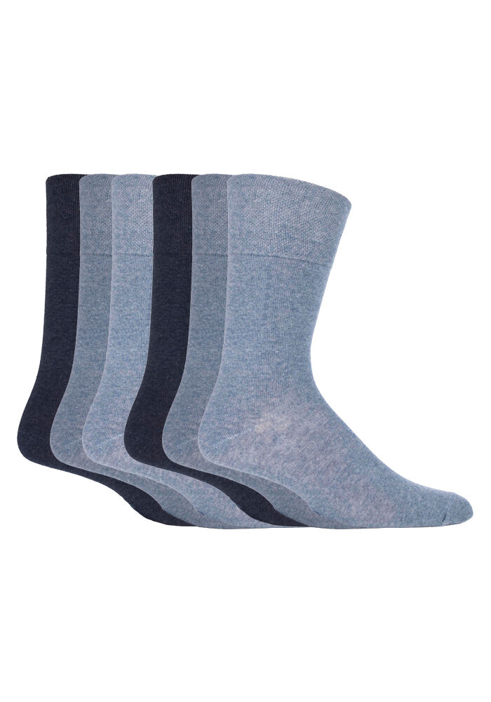 Sanfter Griff - 6 Paar nicht bindende lose Baumwollsocken für Herren Größe 12-15 US - Bild 9 von 28