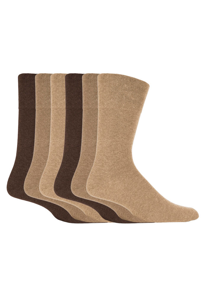 Sanfter Griff - 6 Paar nicht bindende lose Baumwollsocken für Herren Größe 12-15 US - Bild 11 von 28