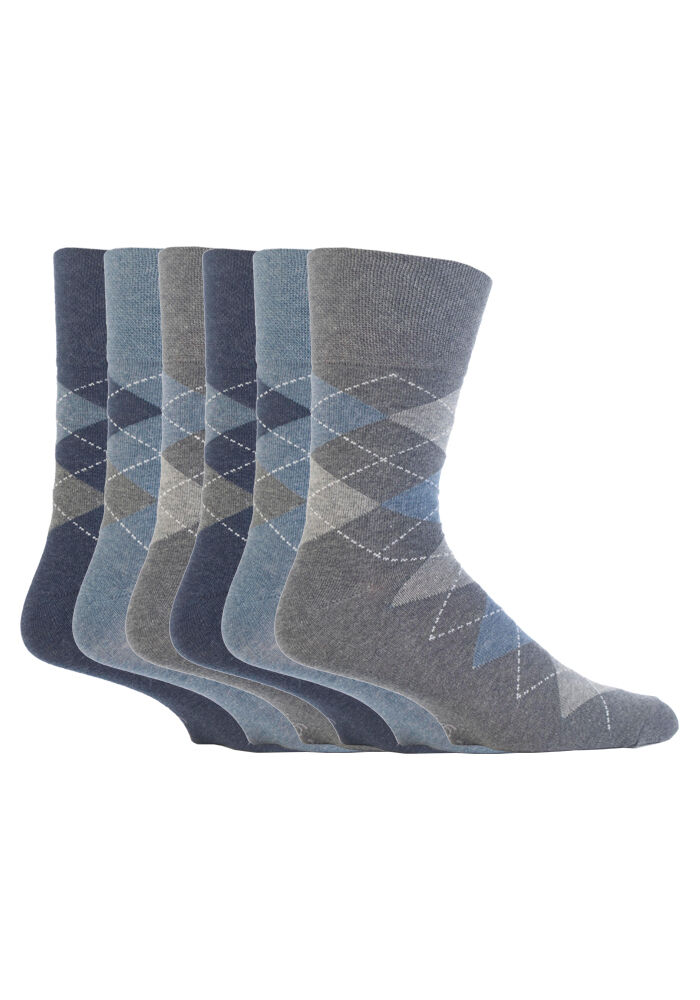Sanfter Griff - 6 Paar nicht bindende lose Baumwollsocken für Herren Größe 12-15 US - Bild 15 von 28
