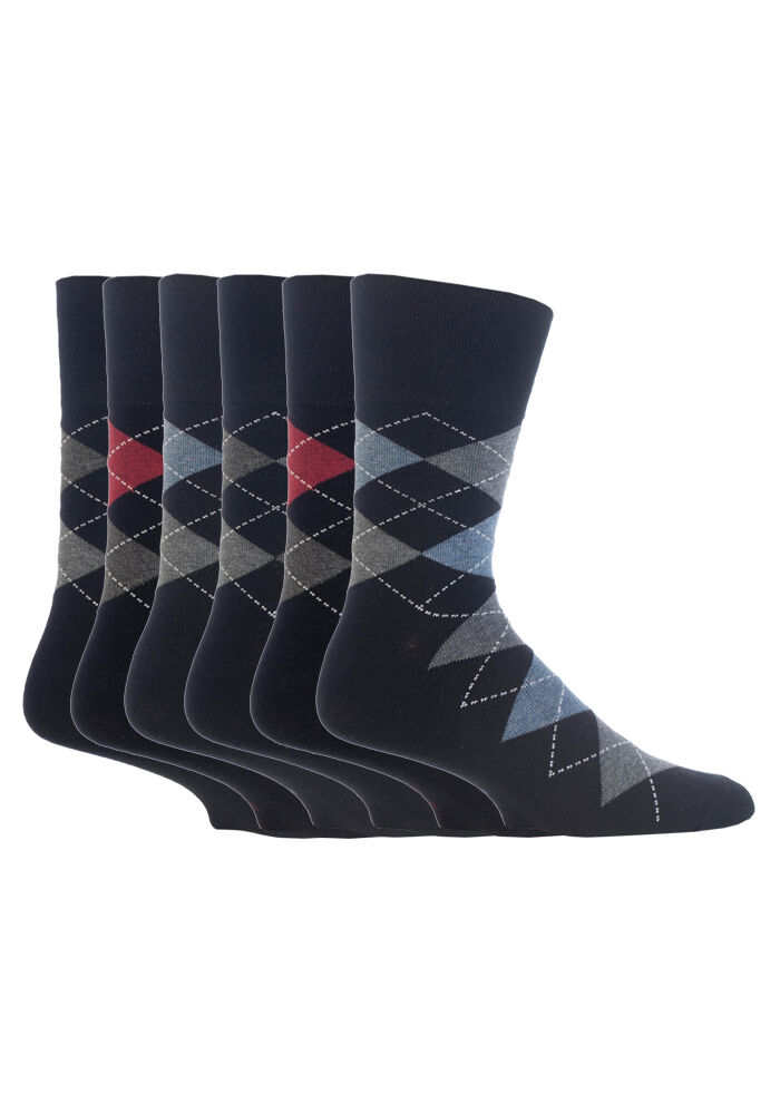 Sanfter Griff - 6 Paar nicht bindende lose Baumwollsocken für Herren Größe 12-15 US - Bild 17 von 28