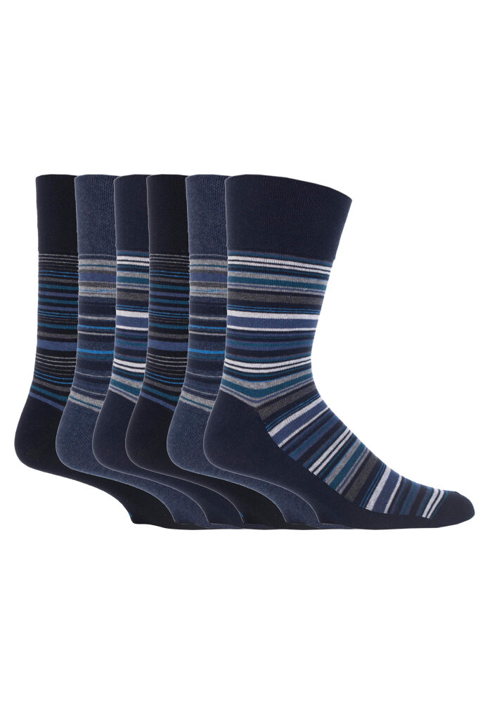 Sanfter Griff - 6 Paar nicht bindende lose Baumwollsocken für Herren Größe 12-15 US - Bild 27 von 28