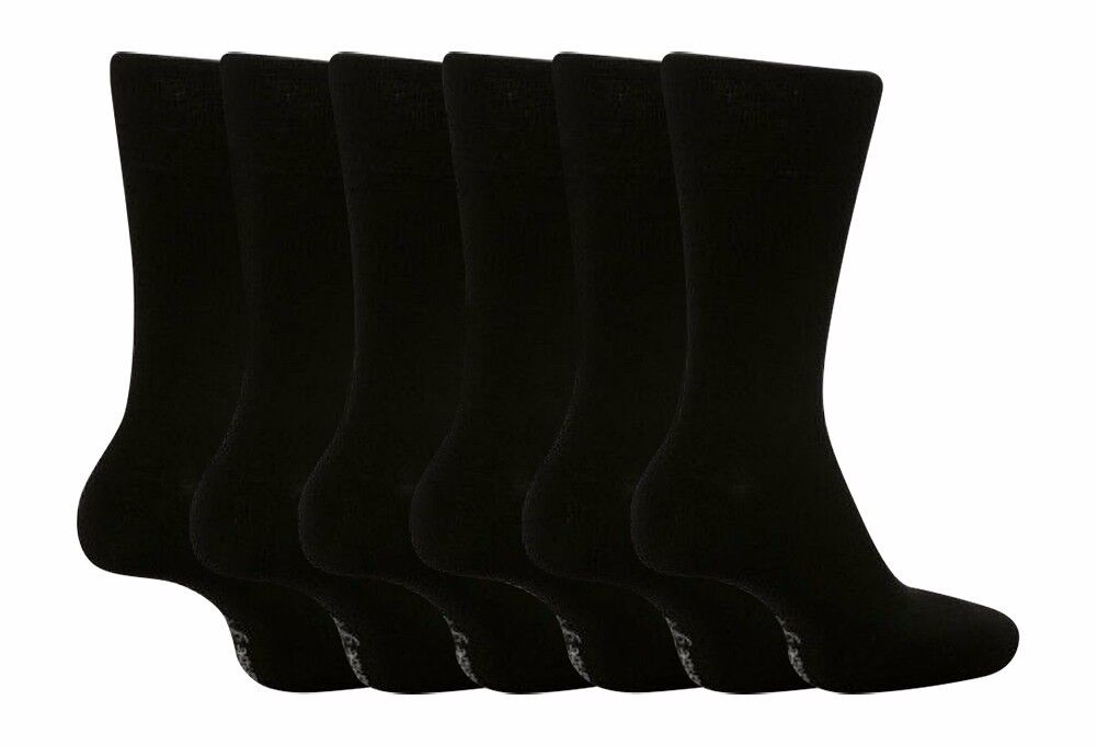 Gentle Grip - 6 Pack Non Binding Loose Top Thin BIGFOOT Socks, 12-14 (12 Design) - Picture 13 of 36