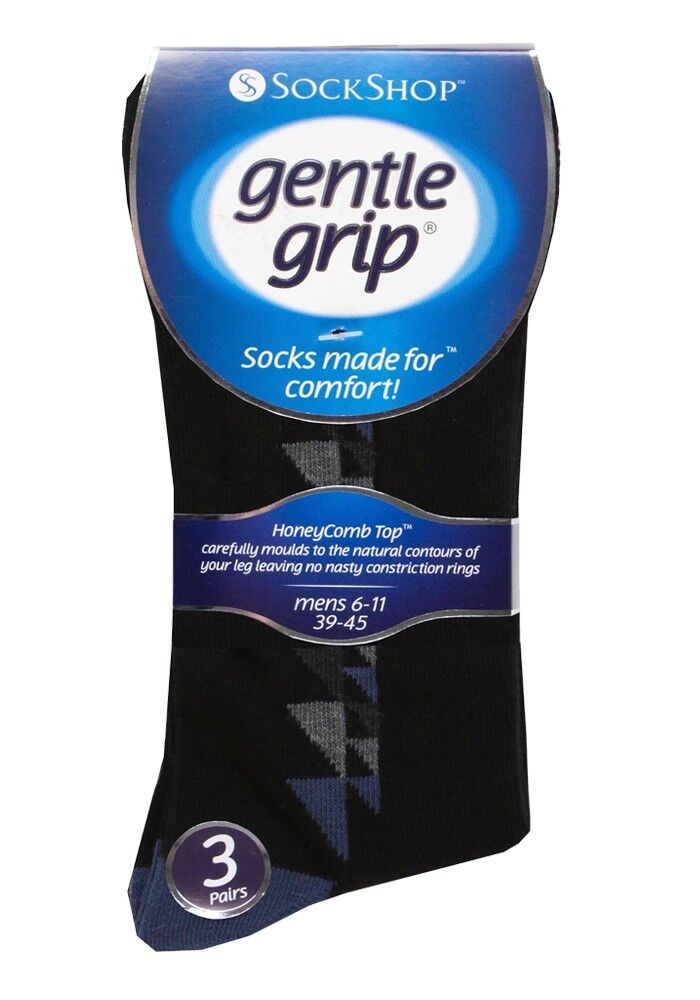 Gentle Grip - 6 Pack Non Binding Loose Top Thin BIGFOOT Socks, 12-14 (12 Design) - Picture 22 of 36