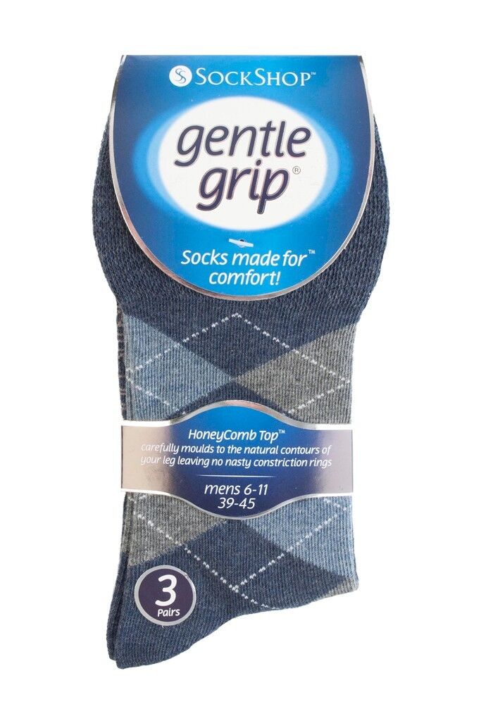 Gentle Grip - 6 Pack Non Binding Loose Top Thin BIGFOOT Socks, 12-14 (12 Design) - Picture 24 of 36