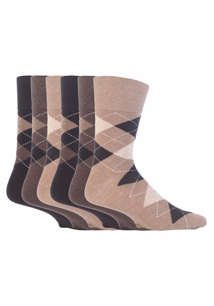Gentle Grip - 6 Pack Non Binding Loose Top Thin BIGFOOT Socks, 12-14 (12 Design) - Picture 27 of 36