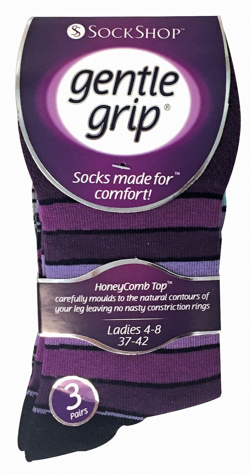Gentle Grip - 6 Pairs Womens Non Binding Loose Top Cotton Socks Size 5-9 US - Picture 75 of 129