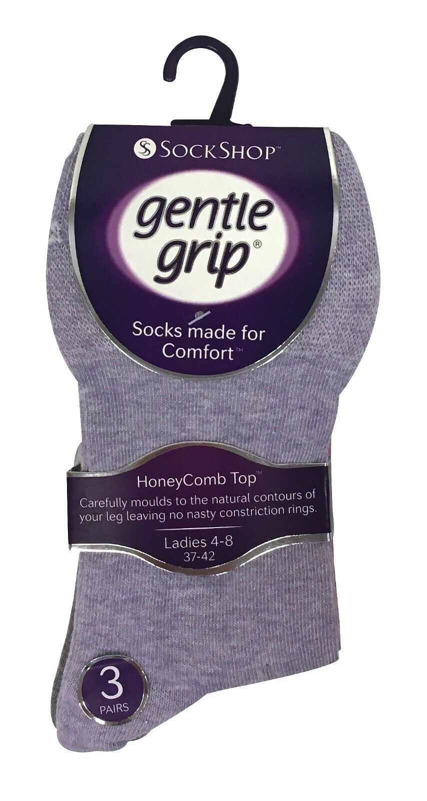Gentle Grip - 6 Pairs Womens Non Binding Loose Top Cotton Socks Size 5-9 US - Picture 97 of 129