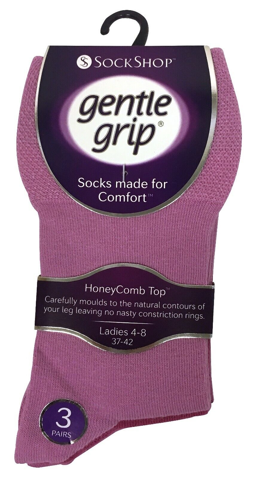Gentle Grip - 6 Pairs Womens Non Binding Loose Top Cotton Socks Size 5-9 US - Picture 99 of 129