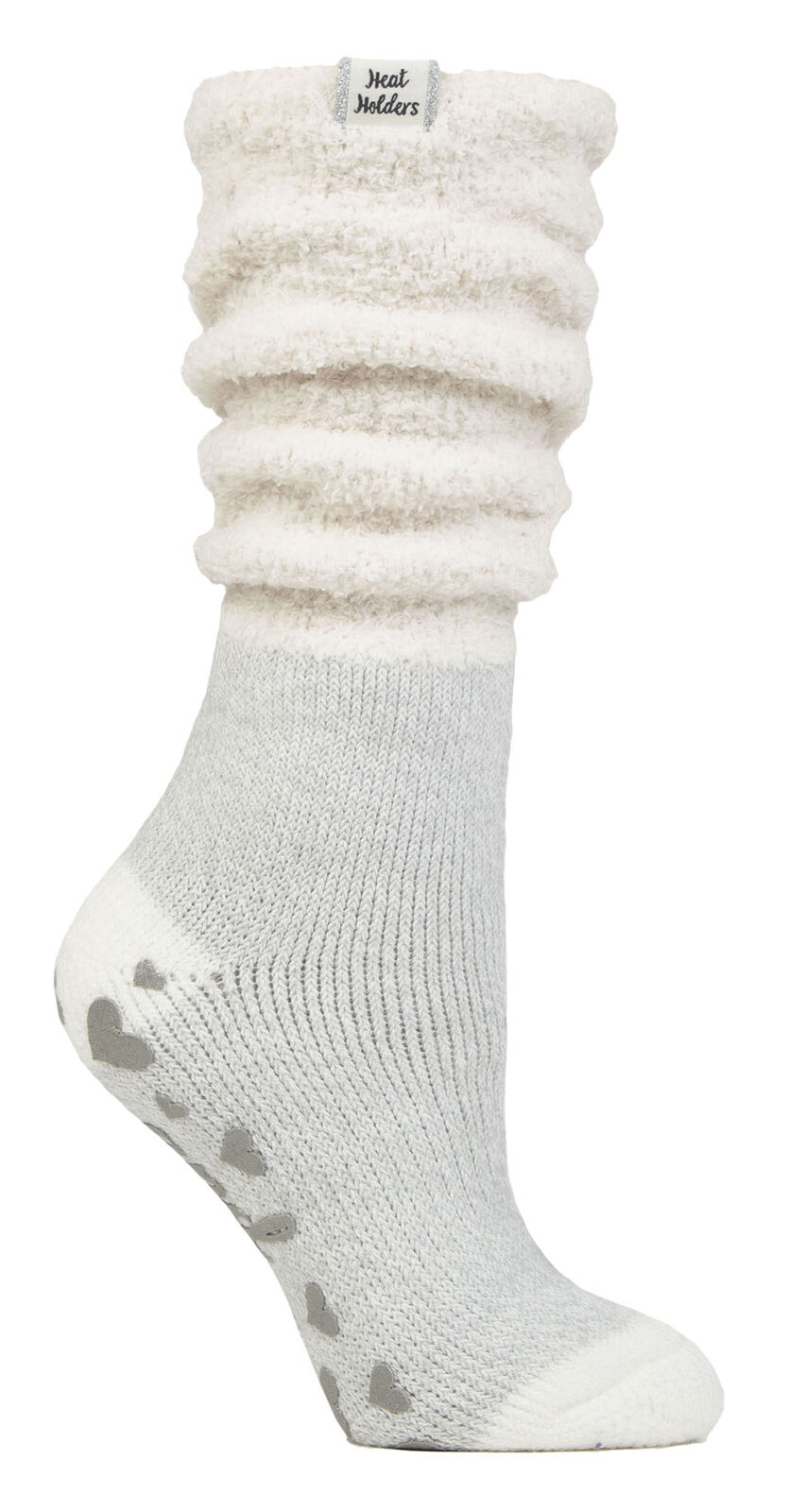 HEAT HOLDERS - Ladies Soft Fluffy Slouch Top Non Slip Slipper Thermal Bed Socks - Picture 10 of 13