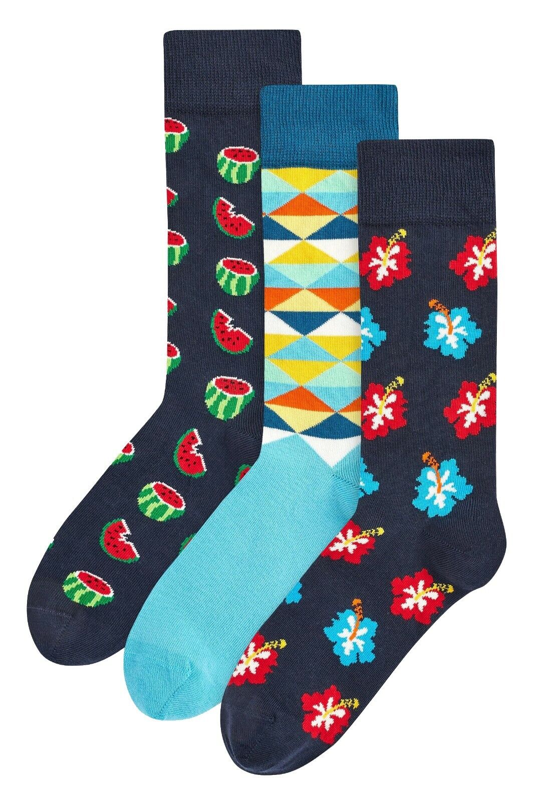 HS by Happy Socks - 3er Pack Herren Socken Set - Picture 14 of 21
