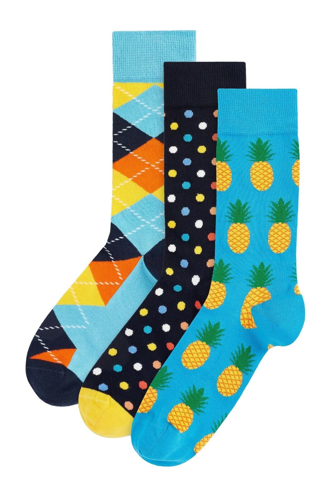 HS by Happy Socks - 3er Pack Herren Socken Set - Picture 18 of 21