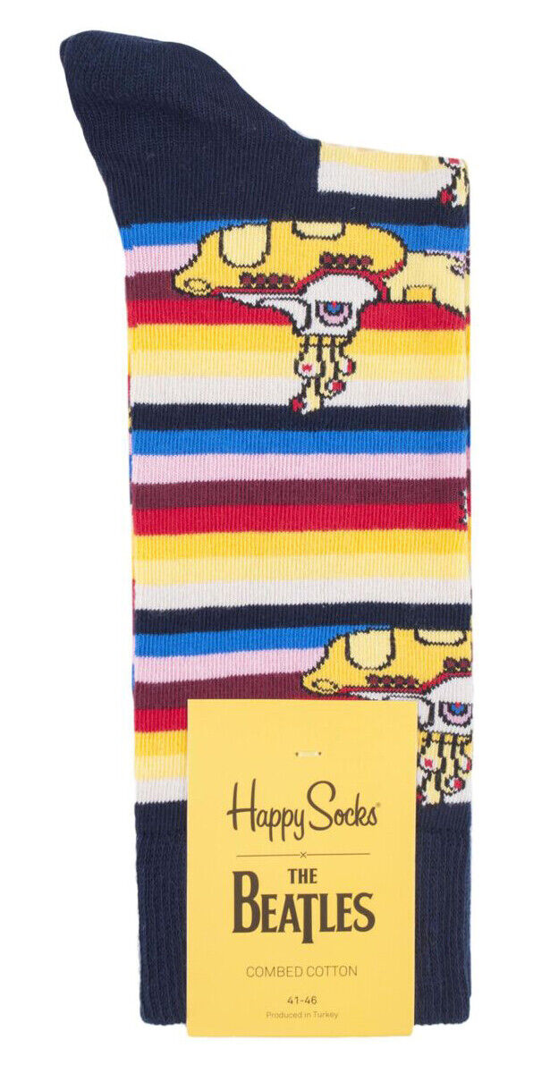 Happy Socks - Mens & Ladies Official Rock Band The Beatles Novelty Cotton Socks - Picture 7 of 21