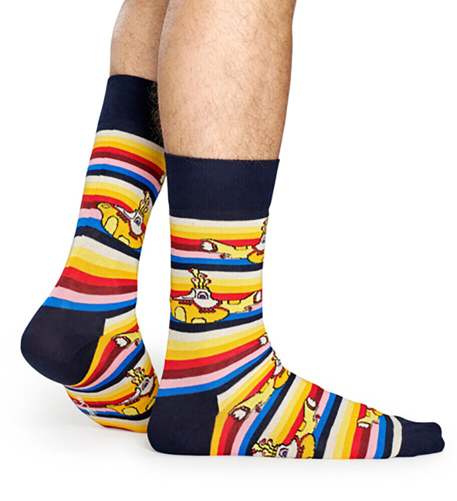 Happy Socks - Mens & Ladies Official Rock Band The Beatles Novelty Cotton Socks - Picture 9 of 21