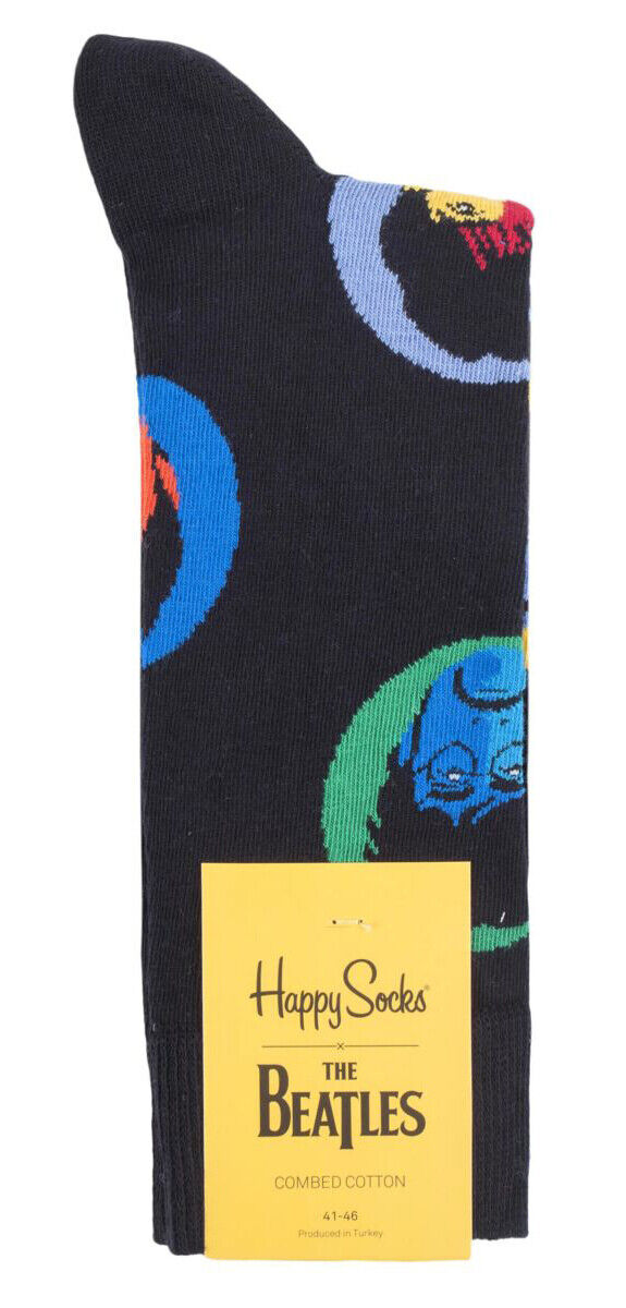 Happy Socks - Mens & Ladies Official Rock Band The Beatles Novelty Cotton Socks - Picture 11 of 21