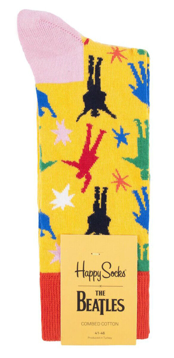 Happy Socks - Mens & Ladies Official Rock Band The Beatles Novelty Cotton Socks - Picture 15 of 21