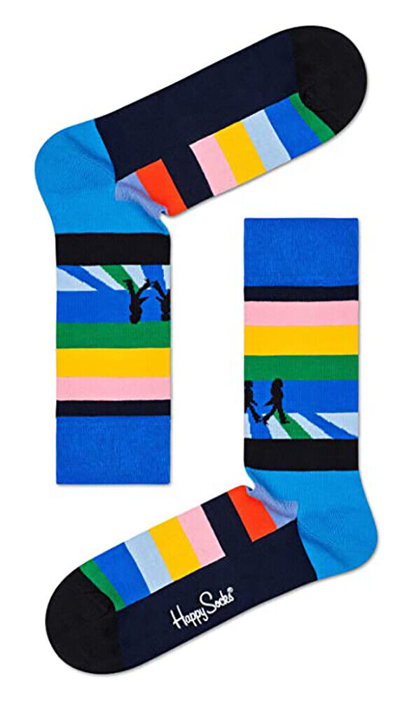 Happy Socks - Mens & Ladies Official Rock Band The Beatles Novelty Cotton Socks - Picture 20 of 21