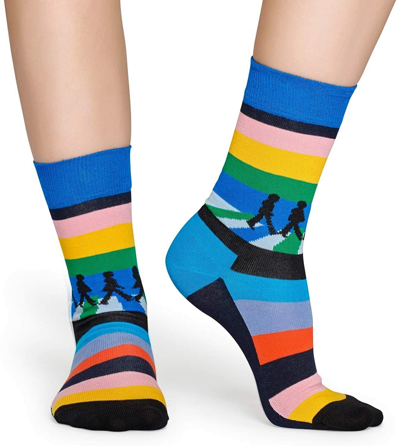 Happy Socks - Mens & Ladies Official Rock Band The Beatles Novelty Cotton Socks - Picture 21 of 21