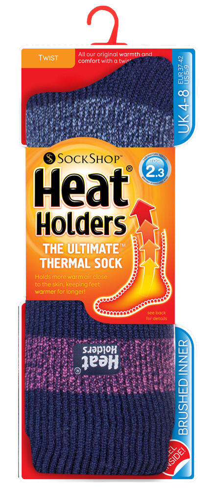 Heat Holders - Damen Gemusterte Winter Warm Themosocken Thermo Socken 37-42 EUR - Bild 17 von 52