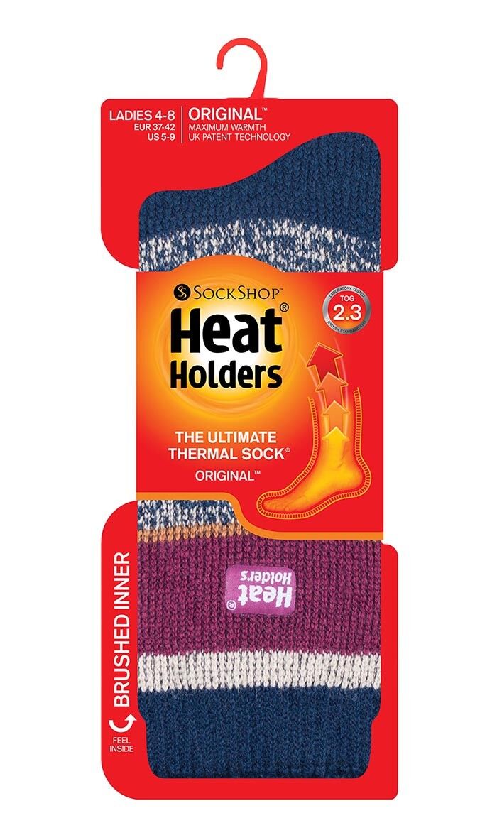 Heat Holders - Damen Gemusterte Winter Warm Themosocken Thermo Socken 37-42 EUR - Bild 46 von 52