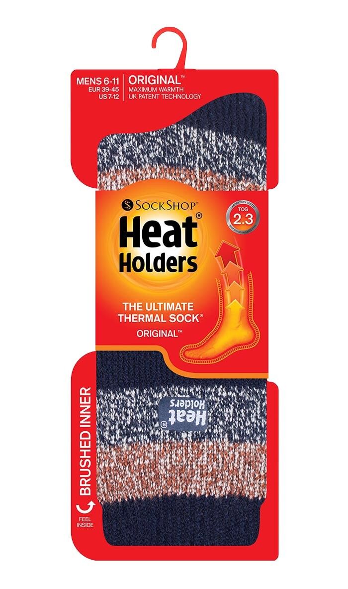 Heat Holders - Calcetines térmicos de invierno con patrón colorido cálido para hombre 39-45 euros ORIGINAL - Imagen 48 de 52