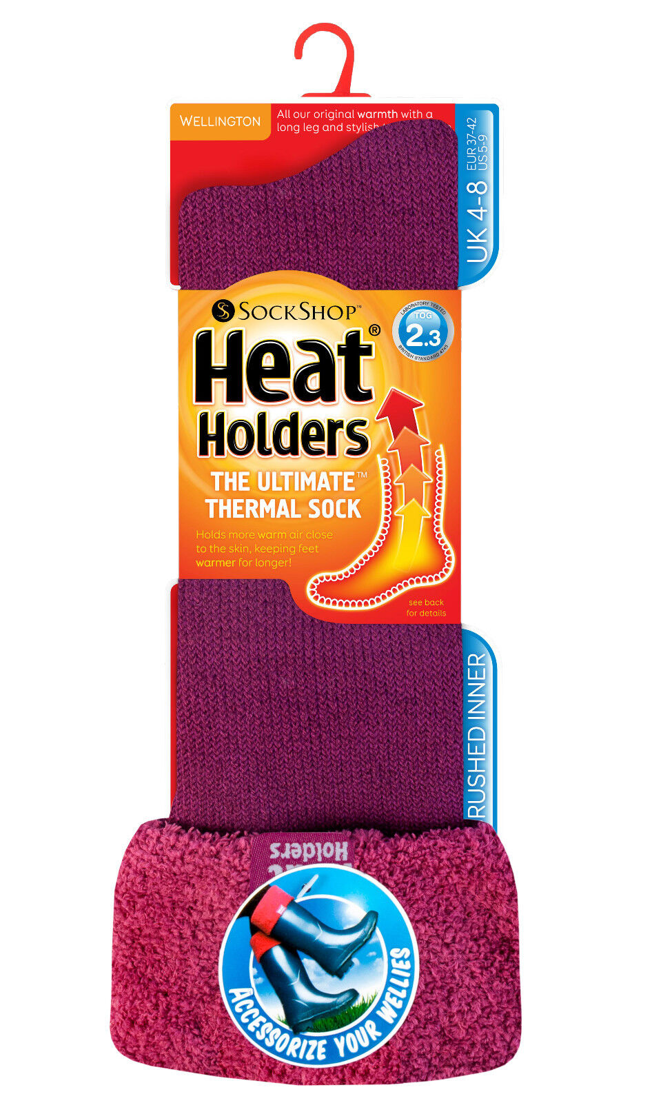 Heat Holders - Ladies Knee High Winter Wellington Boot Thermal Socks for Wellies - Picture 22 of 30