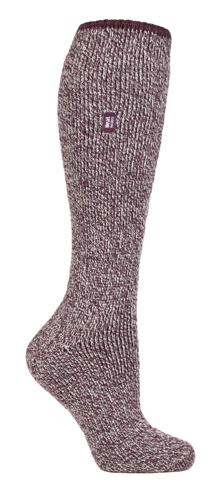 Heat Holders - Ladies Long Outdoor Merino Wool Thermal Socks for Winter - Picture 6 of 9