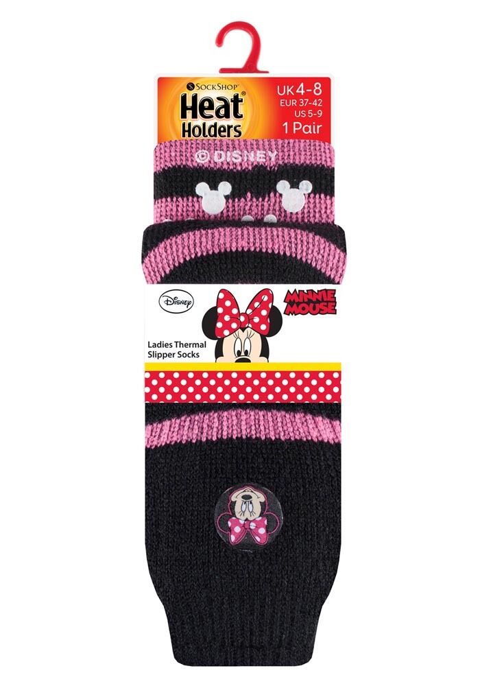 Heat Holders - Ladies Thermal Non Slip Character Slipper Socks with Grippers - Picture 11 of 11