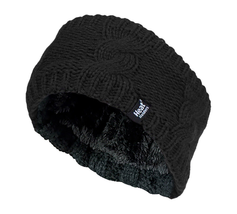 Heat Holders - Ladies Thick Fleece Insulated Thermal Winter Ear Warmers Headband - Picture 6 of 32