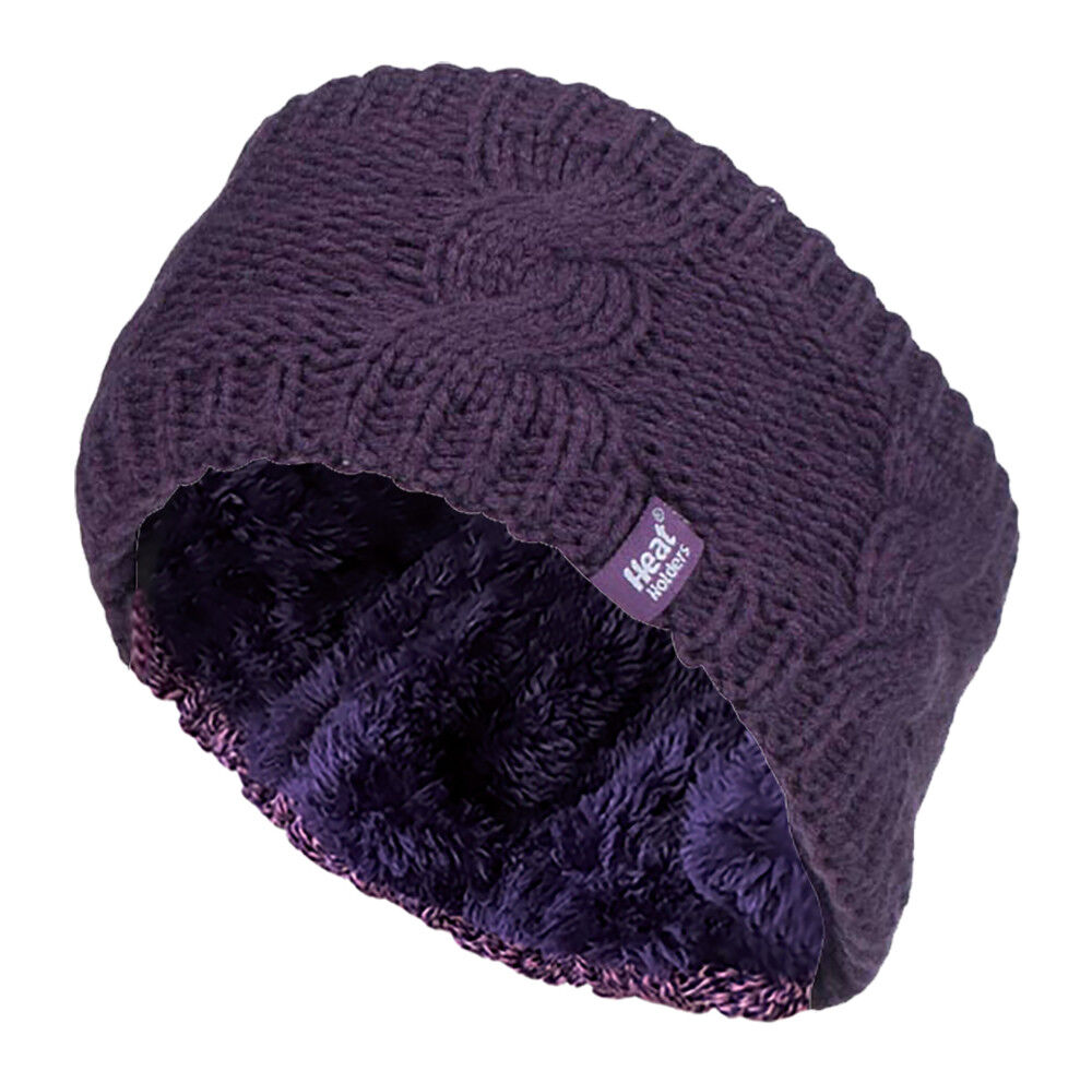 Heat Holders - Ladies Thick Fleece Insulated Thermal Winter Ear Warmers Headband - Picture 15 of 32