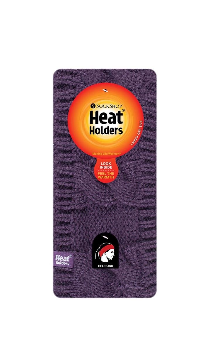 Heat Holders - Ladies Thick Fleece Insulated Thermal Winter Ear Warmers Headband - Picture 17 of 32