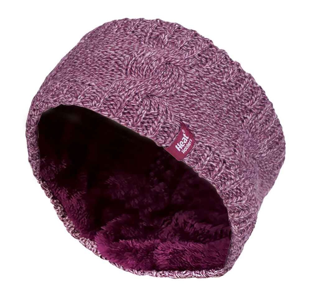 Heat Holders - Ladies Thick Fleece Insulated Thermal Winter Ear Warmers Headband - Picture 18 of 32