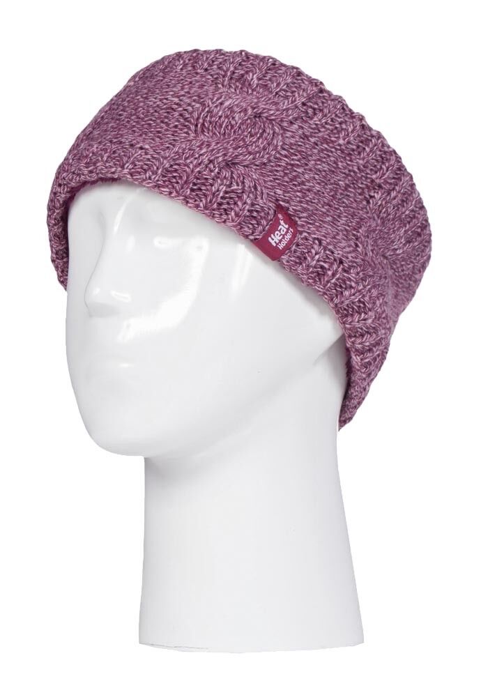 Heat Holders - Ladies Thick Fleece Insulated Thermal Winter Ear Warmers Headband - Picture 19 of 32