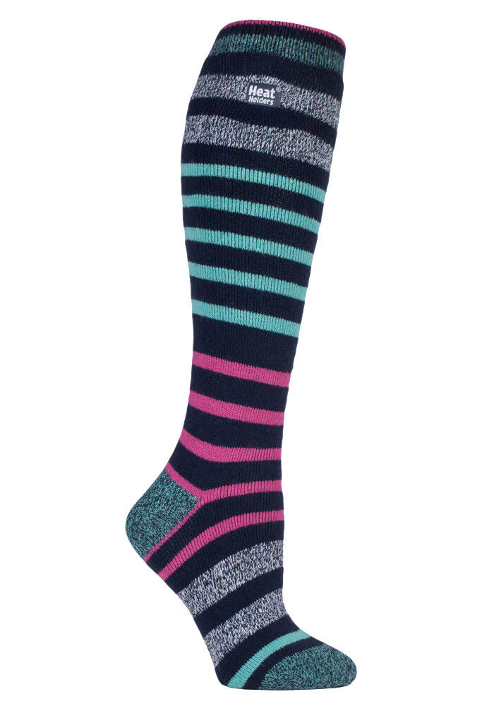 Wärmehalter - dünne extra lange knielange 1,6 TOG gemusterte Thermosocken für Damen - Bild 2 von 25