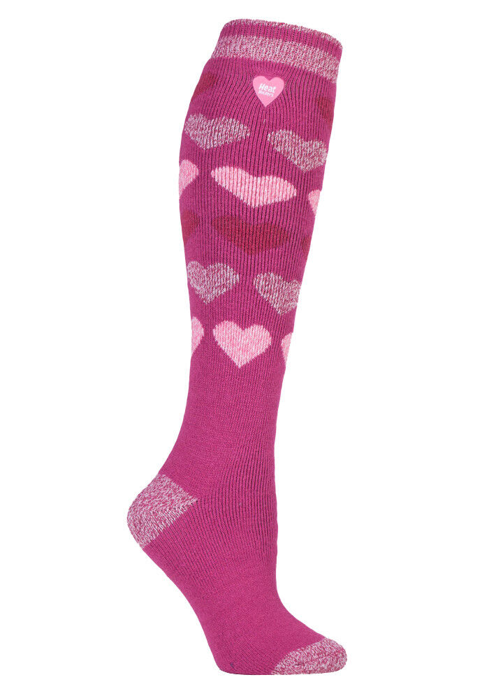 Wärmehalter - dünne extra lange knielange 1,6 TOG gemusterte Thermosocken für Damen - Bild 12 von 25