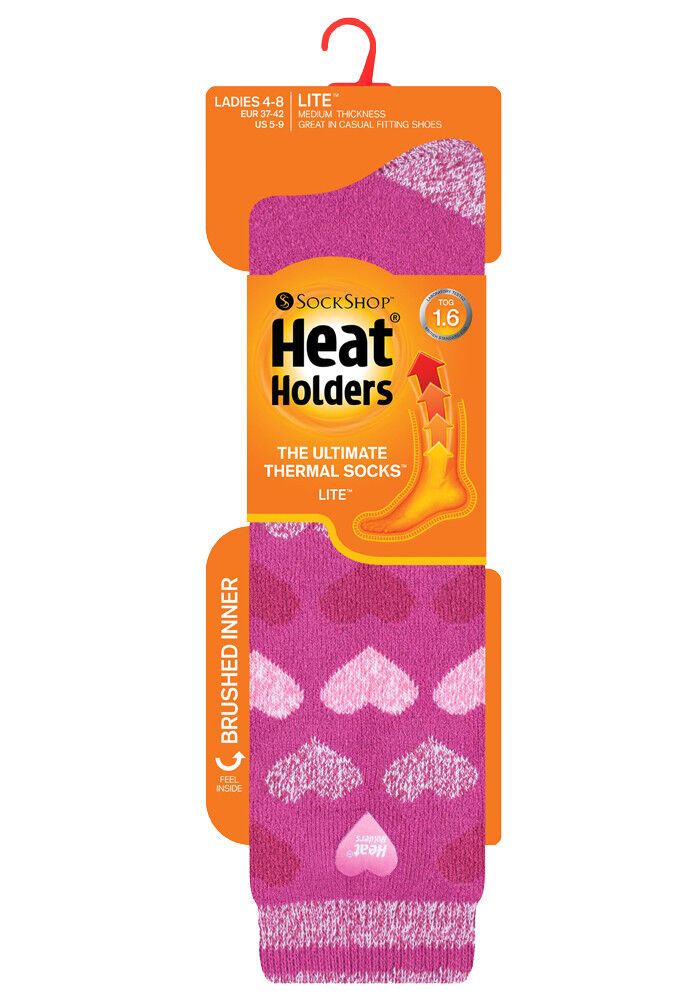 Wärmehalter - dünne extra lange knielange 1,6 TOG gemusterte Thermosocken für Damen - Bild 13 von 25