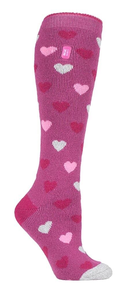 Wärmehalter - dünne extra lange knielange 1,6 TOG gemusterte Thermosocken für Damen - Bild 20 von 25