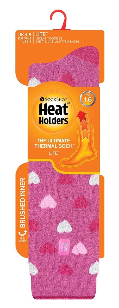 Wärmehalter - dünne extra lange knielange 1,6 TOG gemusterte Thermosocken für Damen - Bild 21 von 25
