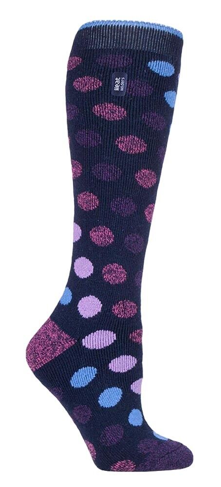 Wärmehalter - dünne extra lange knielange 1,6 TOG gemusterte Thermosocken für Damen - Bild 24 von 25