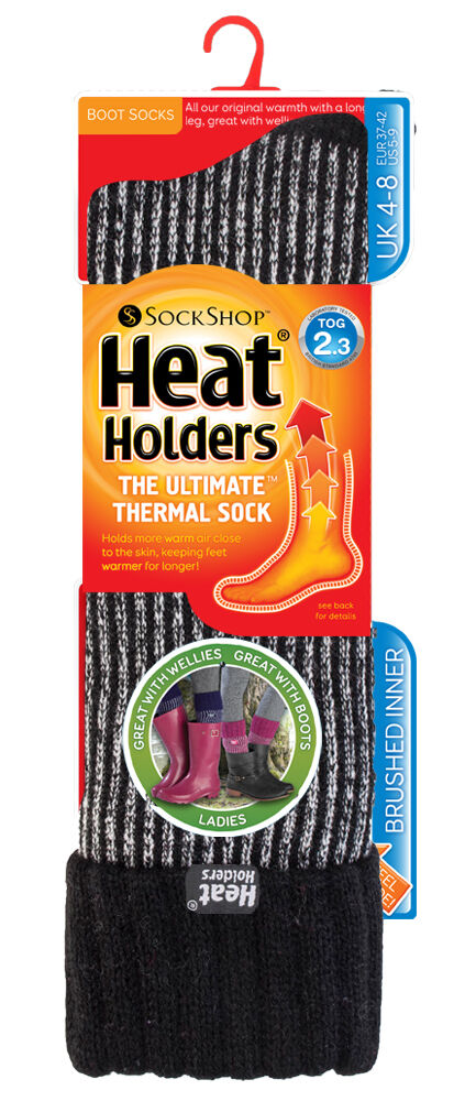Heat Holders - Calzini stivali lunghi termici invernali extra spessi a costine donna - Foto 12 di 24