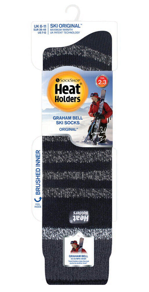 Heat Holders - Men's Long Thermal Ski Socks, 2.3 tog, One size 6-11 uk, 39-45 eu - Picture 23 of 27